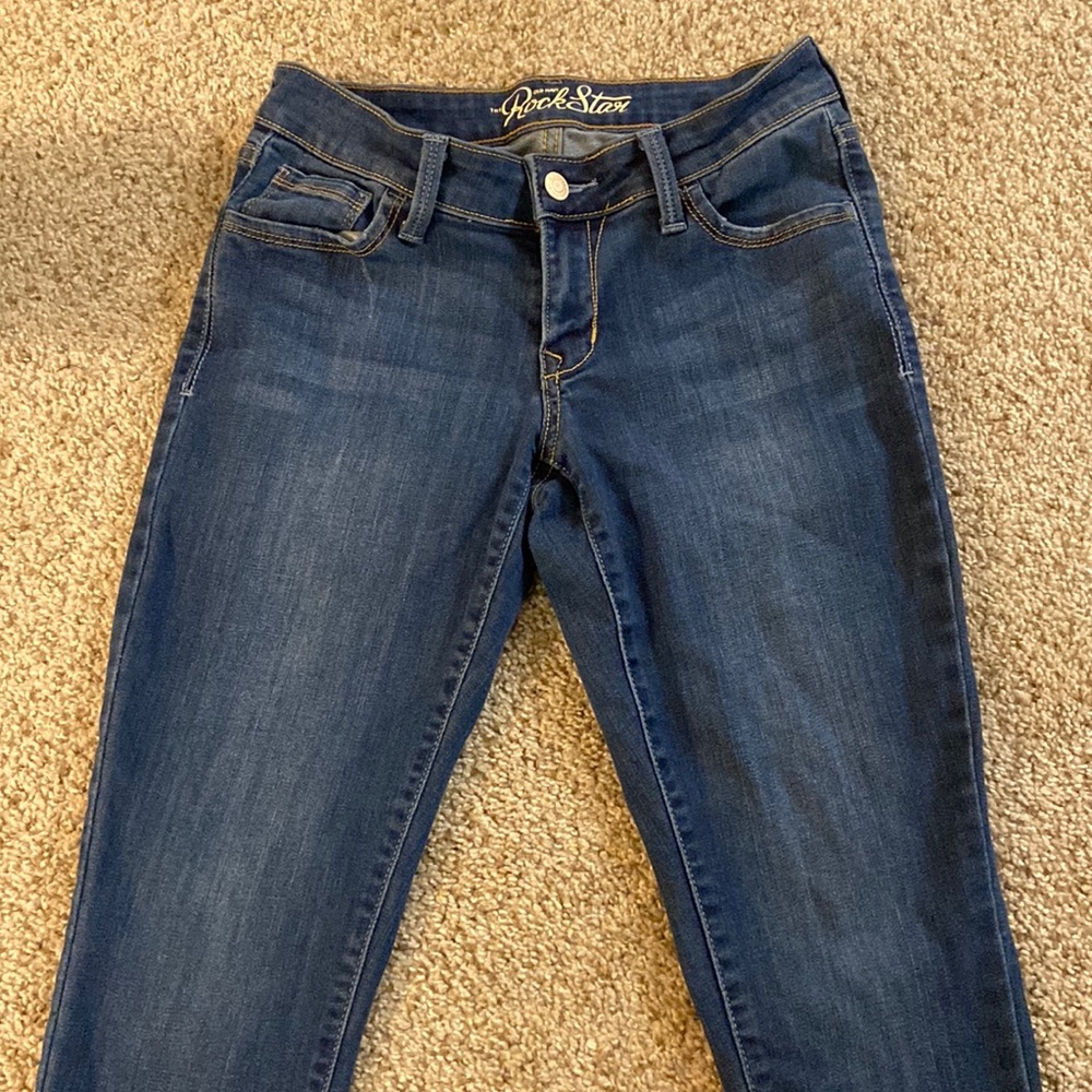 Blue Old Navy Rock Star Skinny Jeans